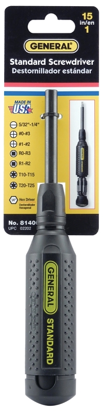 General 8140C Screwdriver Set, ABS/Nylon Handle