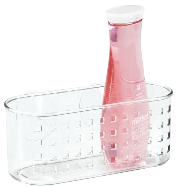 iDESIGN 41600 Shower Caddy, Plastic, 5.2 in OAW, 4.3 in OAH, 10.2 in OAD