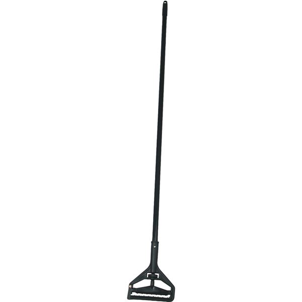 Birdwell 535-12 Mop Handle, 15/16 in Dia, 60 in L, Clamp, Metal/Vinyl, Black