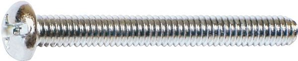 Midwest Fastener 07668 Machine Screw, #8-32 Thread, Coarse Thread, Round Head, Combo Drive, Steel, Zinc, 100 PK