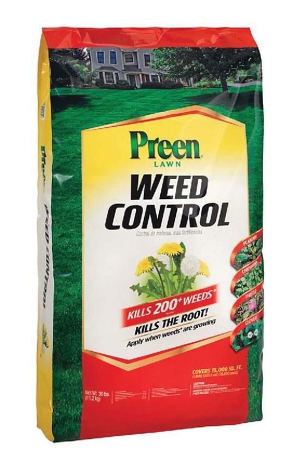 Preen 24-64145 Lawn Weed Control, Granular, 30 lb Bag