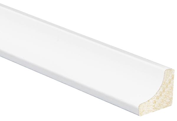 Inteplast Group 100 91000800032 Cove Moulding, 8 ft L, 11/16 in W, Polystyrene, Crystal White, Pack of 25