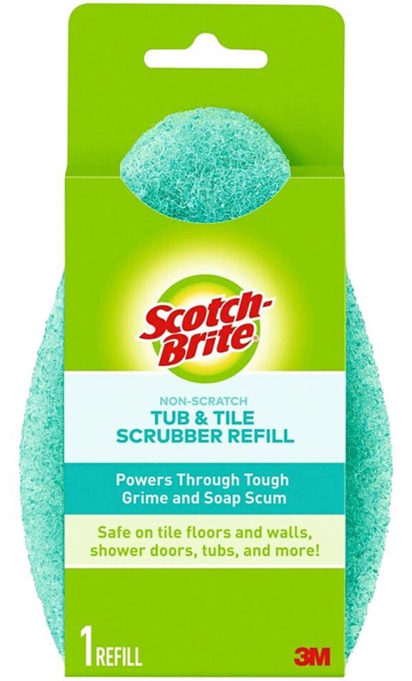 Scotch-Brite 560-6 Refill Shower Scrubber, Multi-Color