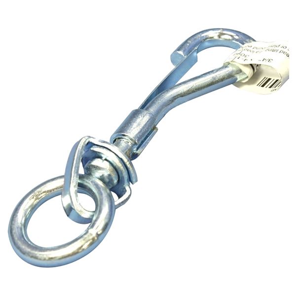 National Hardware 3096BC Series N222-828 Rope Snap, 150 lb Working Load, Steel, Zinc