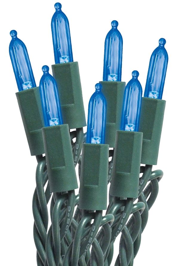 Sylvania Mini String Lights, LED, Blue, 50 Ct