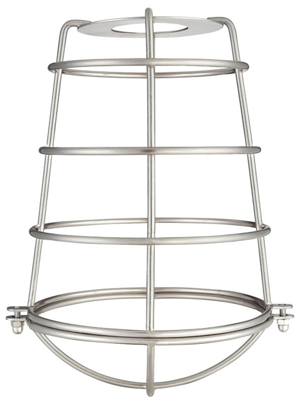 Westinghouse 85031 Cage Shade, Metal, Brushed Nickel, 6-3/4 in Dia x 8 in H Dimensions