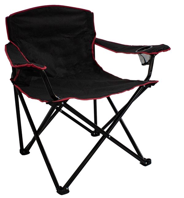 Seasonal Trends HQC01051-OR Quad Folding Chair, 89 cm W, 64 cm D, 90 cm H, 500 lb Capacity, Oxford Seat, Steel Frame, Pack of 4