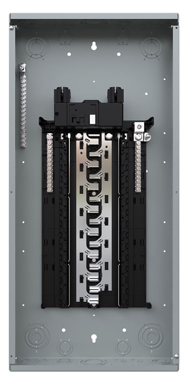 Siemens SN SN3030B1150 Assembled Load Center, 150 A, 30 -Space, 30 -Circuit, Main Breaker, Plug-On Neutral, Gray