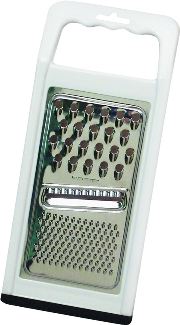 Chef Craft 21005 Grater, Plastic/Stainless Steel, White