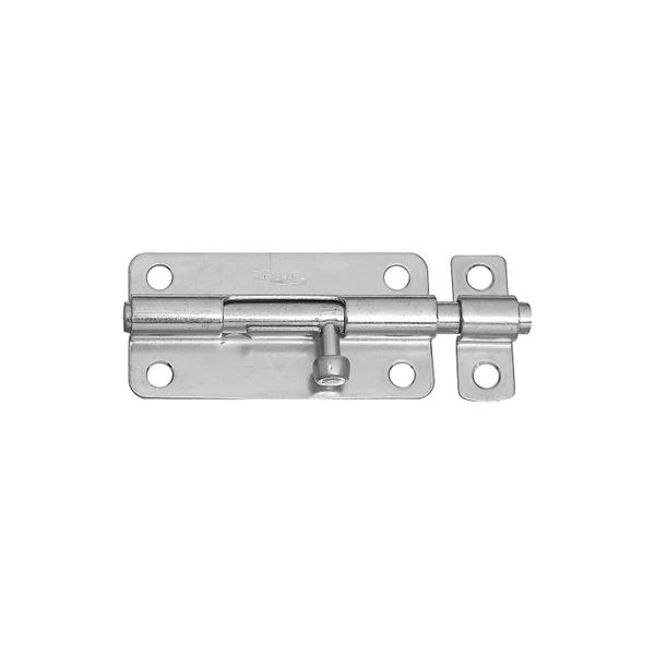 National Hardware N151-654 Barrel Bolt, 0.32 in Dia Bolt Head, 4 in L Bolt, Steel, Zinc