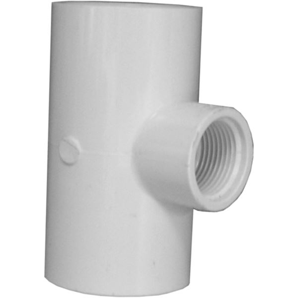 IPEX 035875 Reducing Tee, 1-1/2 x 1-1/2 x 1 in, Socket x Socket x FNPT, PVC, SCH 40 Schedule