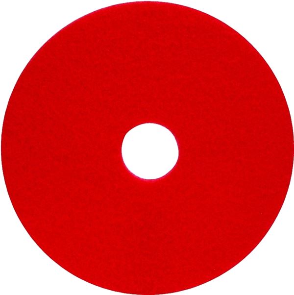 North American Paper 420414 Light Buffing Pad, Red, Pack of 5