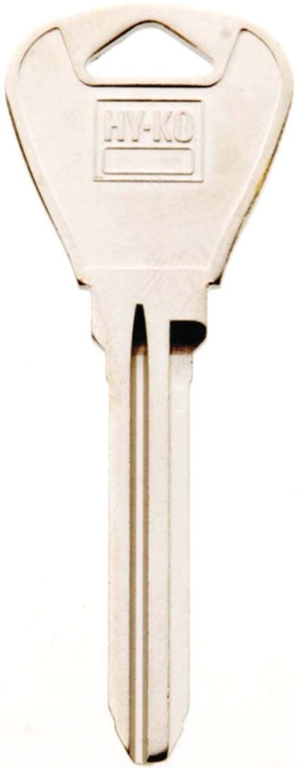 Hy-Ko 11010H70 Key Blank, Brass, Nickel, For: Ford, Lincoln, Mercury Vehicles, Pack of 10