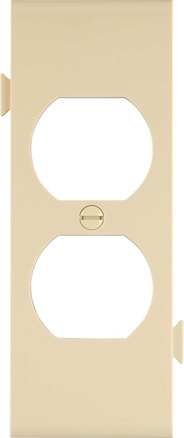 Eaton Wiring Devices STC8V Sectional Wallplate, 4-1/2 in L, 2-3/4 in W, 1 -Gang, Polycarbonate, Ivory, High-Gloss