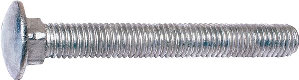 Midwest Fastener 05511 Carriage Bolt, 3/8-16 in Thread, NC Thread, 6 in OAL, 2 Grade