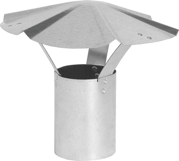 Imperial GV0586 Rain Cap, 3 in Dia, Galvanized Steel