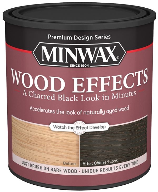 Minwax 404140000 Weathered Stain, Charred Black, Liquid, 1 qt