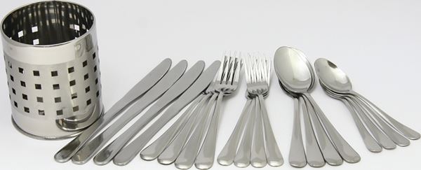 Chef Craft 21710 Flatware Set, 20-Piece, Stainless Steel