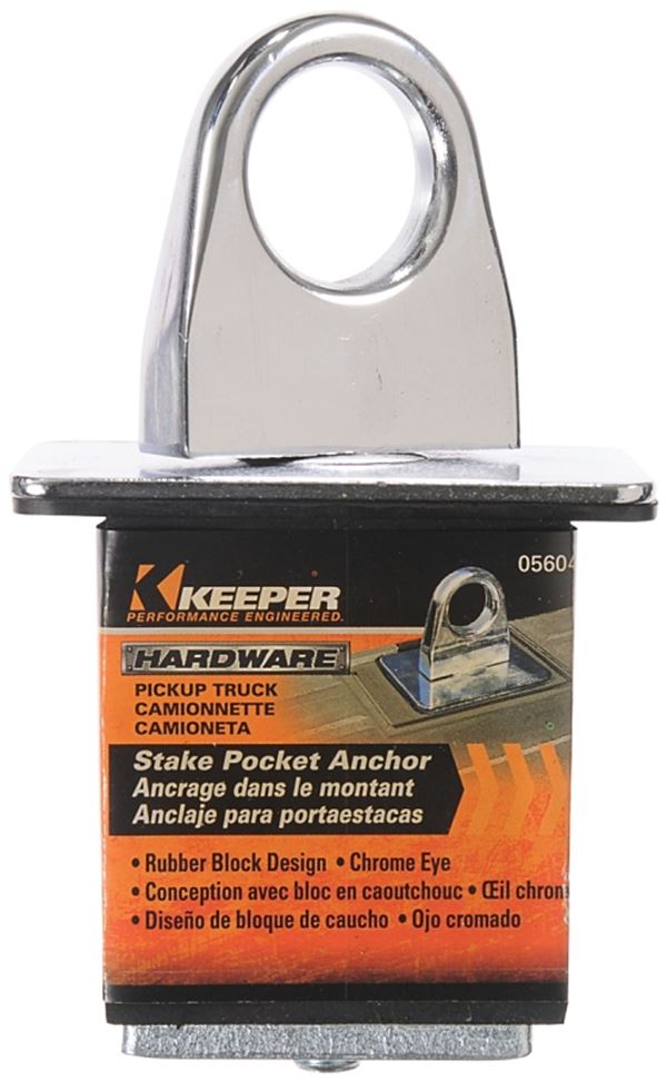 Keeper 05604 Anchor Point, Stake Pocket, Chrome