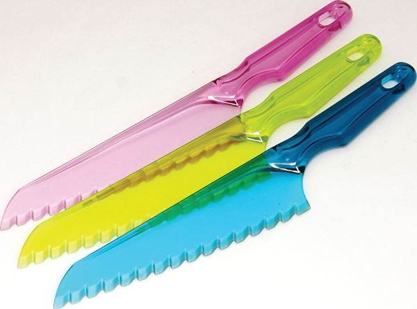 Chef Craft 21697 Lettuce Knife, Plastic Blade, Plastic Handle, Assorted Handle