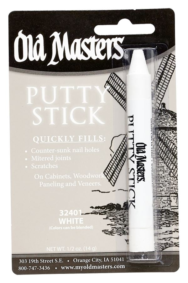 Old Masters 32401 Putty Stick, Solid, White, 1/2 oz