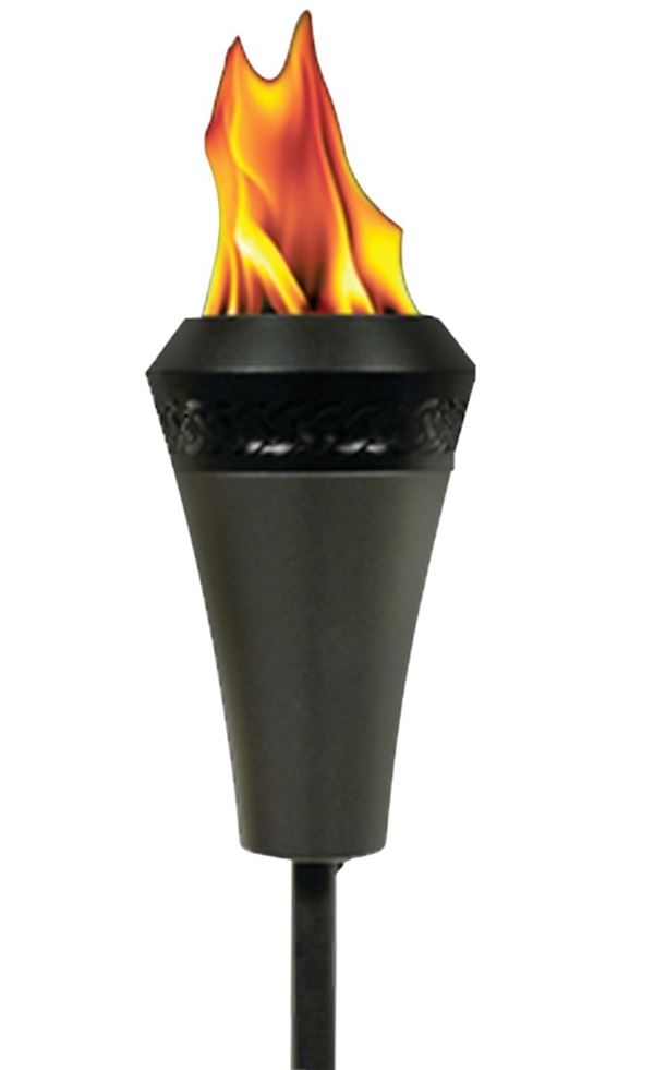 Tiki 1111033 Flame Torch, 66 in H, Metal, Pack of 8