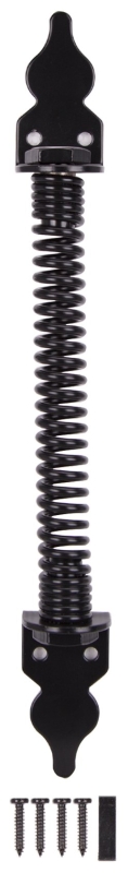 ProSource 33197PKS-PS Gate Spring, 13-3/4 in L, Steel, Black Powder-Coated