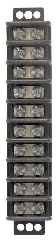 Gardner Bender GTB-410 Terminal Block, 600 V, 30 A, 10 -Pole, 2 -Row