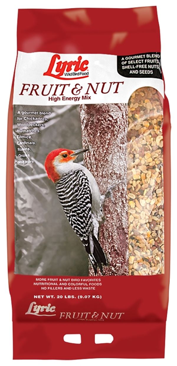 Lyric 2647344 Wild Bird Mix, Fruit, Nut Flavor, 20 lb Bag