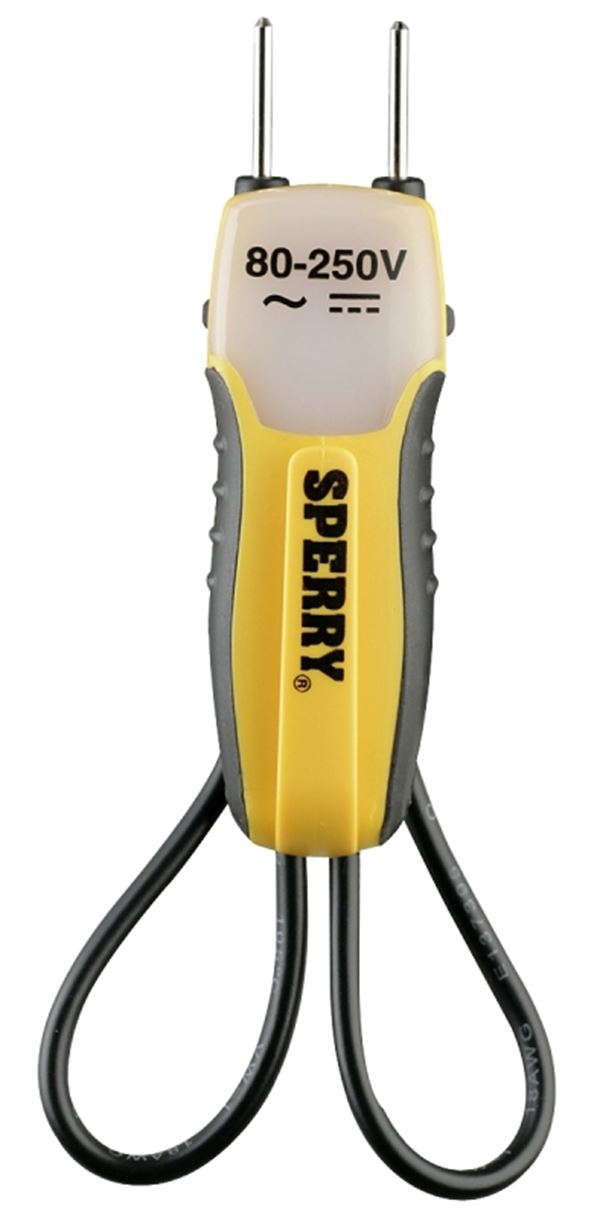 Sperry Instruments ET6102 Tester with Pocket Clip, 80 to 250 VAC/VDC, Neondicator Display, Functions: Voltage