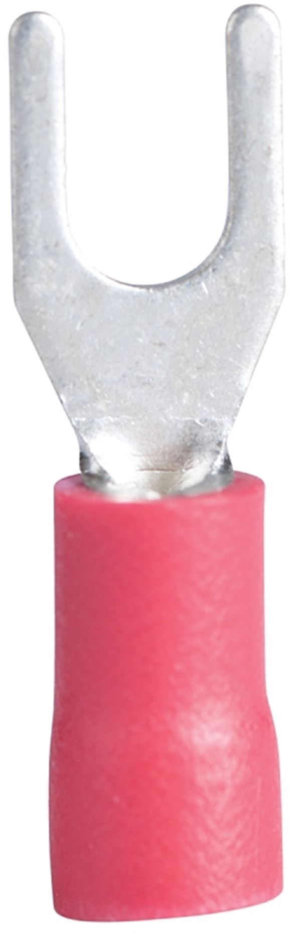 Gardner Bender 20-112 Spade Terminal, 600 V, 22 to 18 AWG Wire, #8 to 10 Stud, Vinyl Insulation, Red