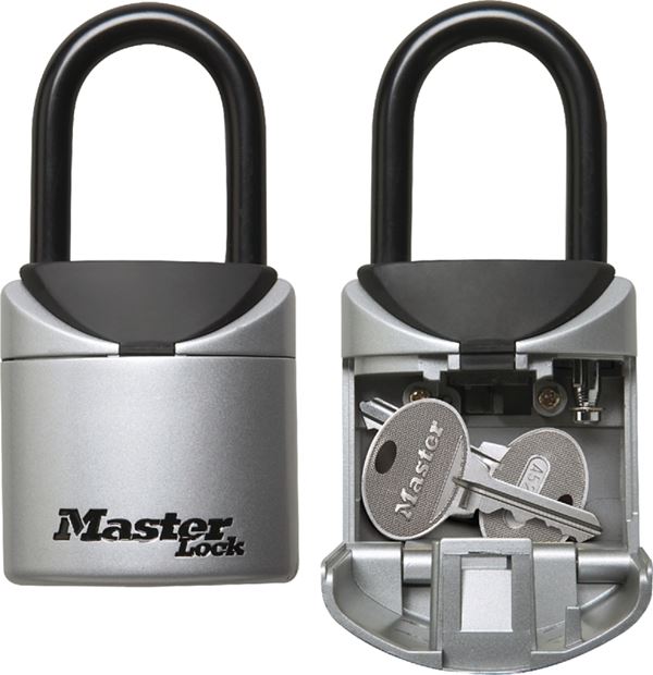 Master Lock 5406D Portable Lock Box, 13/32 in Dia Shackle, Metal Body, 2-3/4 in W Body