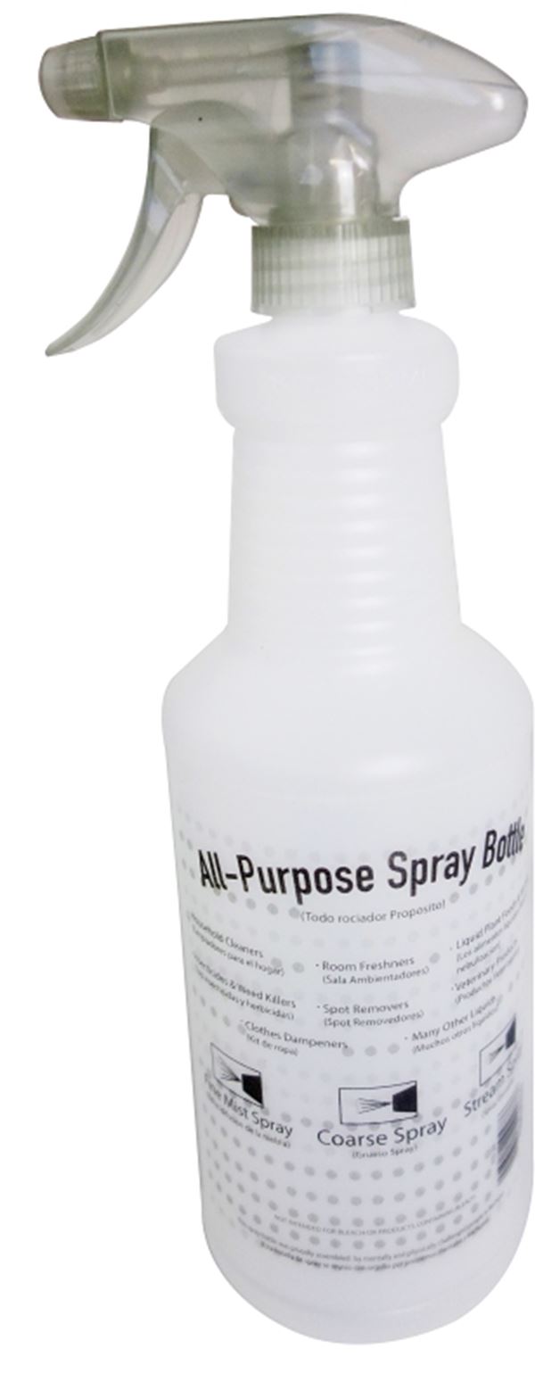 Sprayco 300905 All Purpose Spray Bottle, Adjustable, Spray Nozzle, Plastic, Clear