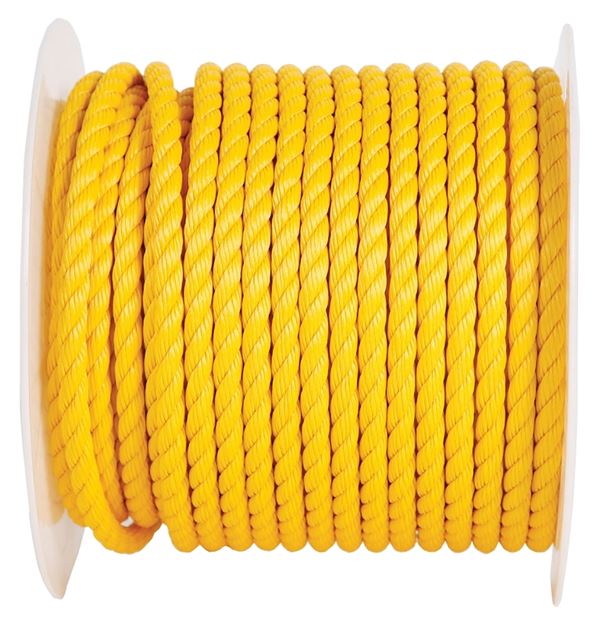 Koch 5001645 Rope, 1/2 in Dia, 200 ft L, 420 lb Working Load, Polypropylene