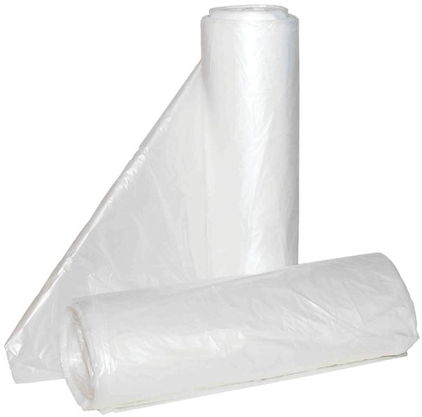 ALUF Plastics Hi-Lene Series HCR-366017C Anti-Microbial Coreless Can Liner, 50 to 55 gal, HDPE, Clear