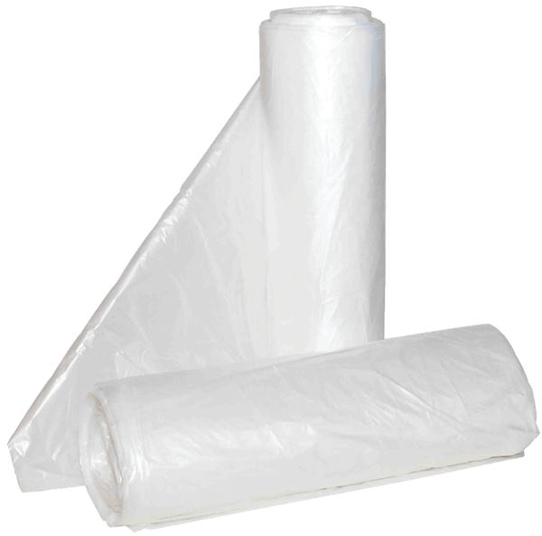 ALUF Plastics Hi-Lene Series HCR-243306C Anti-Microbial Can Liner, 24 x 33 in, 12 to 16 gal, HDPE, Clear