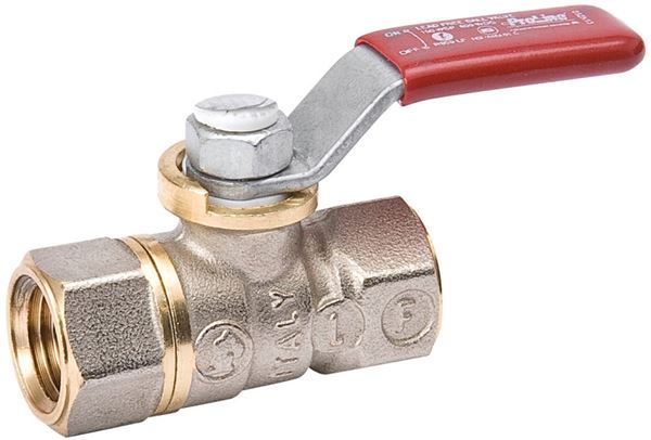 B & K 107-000NL Ball Valve, 1/8 in Connection, FPT x FPT, 600/150 psi Pressure, Brass Body