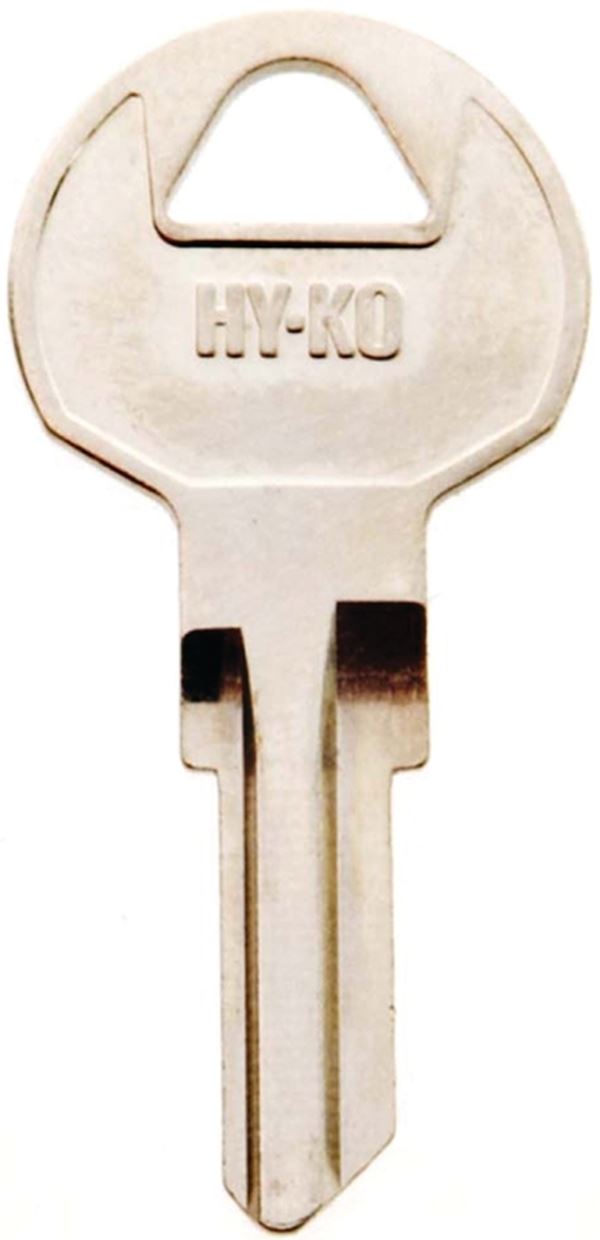 Hy-Ko 11010IN29 Key Blank, Brass, Nickel, For: ILCO Cabinet, House Locks and Padlocks, Pack of 10