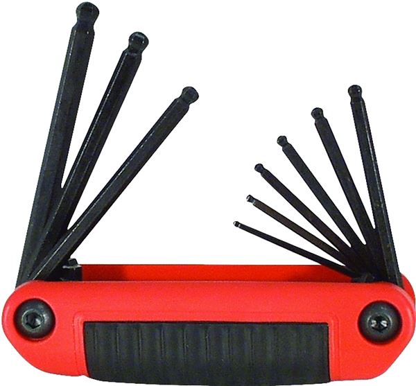 Eklind 25919 Hex Key Set, 9-Piece, Steel, Black