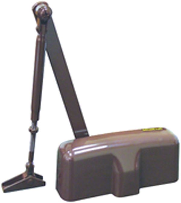 ProSource C101-BH-SA-BR Door Closer, Non-Handed Hand, Automatic, Aluminum, Brown, 85 lb