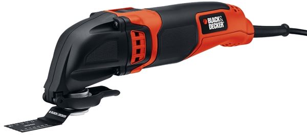 Black+Decker BD200MTB Oscillating Multi-Tool, 2 A, 10,000 to 20,000 rpm Speed