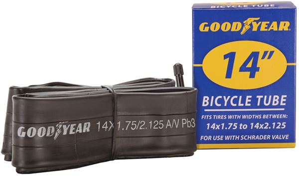 Kent 91074 Bicycle Tube, Black, For: 14 x 1-3/4 in to 2-1/8 in W Bicycle Tires