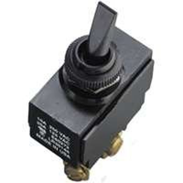 Gardner Bender GSW-19 Toggle Switch, 125/277 VAC, SPST, Screw Terminal, Plastic Housing Material