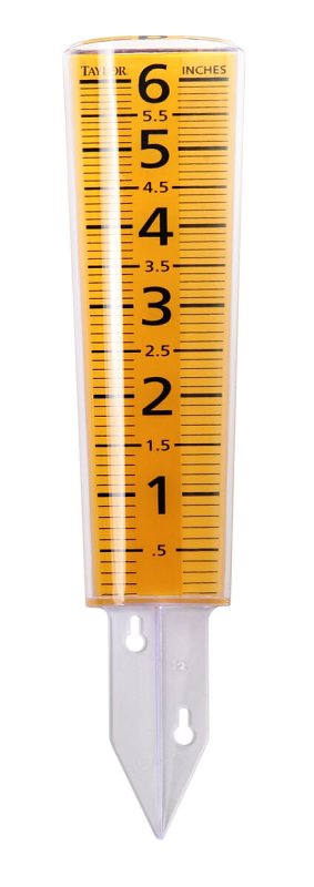 Taylor 2702 Rain Gauge, 6 in