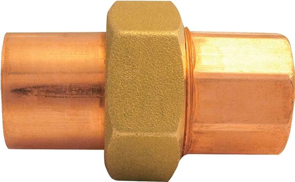 Elkhart Products 33584 Pipe Union, 1 in, Sweat, Copper