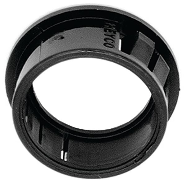 Jandorf 61432 Conduit Bushing, Nylon, Black, 3/4 in Dia Panel Hole, 0.453 in Thick Panel