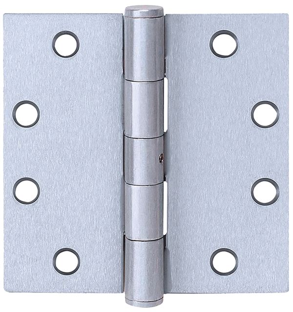 Tell Manufacturing H4545 Series HG100315 Square Corner Hinge, 4-1/2 in H Frame Leaf, 0.134 in Thick Frame Leaf, Satin