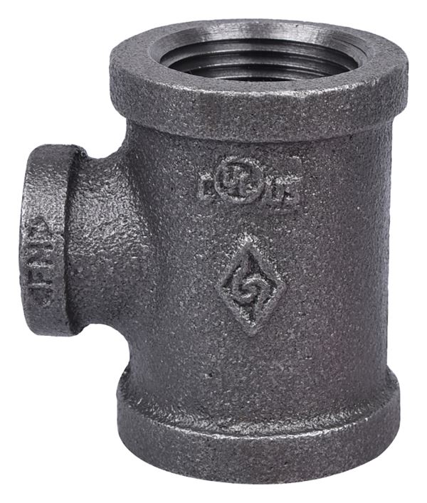 Prosource 11A1X1/2B Pipe Tee, 1/2 x 1 in, Threaded, Malleable Iron, SCH 40 Schedule, 300 PSI Pressure