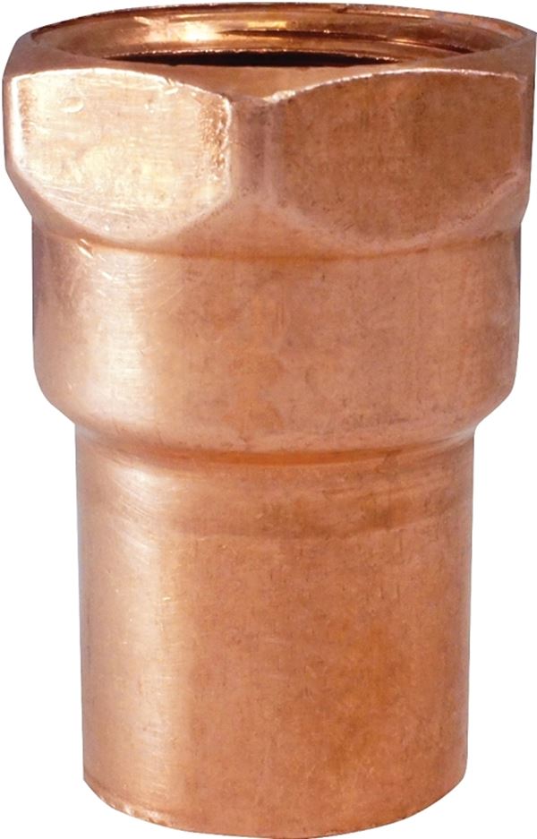 Elkhart Products 103 Series 30170 Pipe Adapter, 1-1/4 in, Sweat x FNPT, Copper