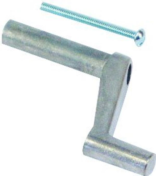 US Hardware WP-8884C Window Crank with Bolt, Zinc, Mill, 1/CD